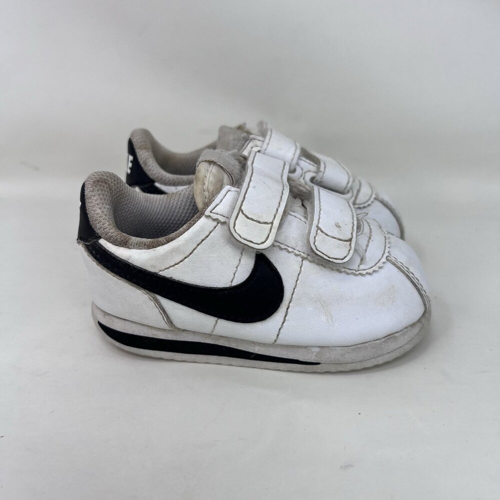 Nike Cortez Basic SL Shoes White Black Toddler Size 5C